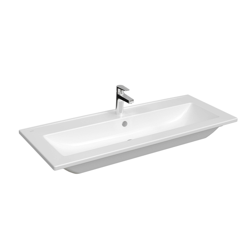S20 Sauare Vanity Washbasin, 1TH, 120cm