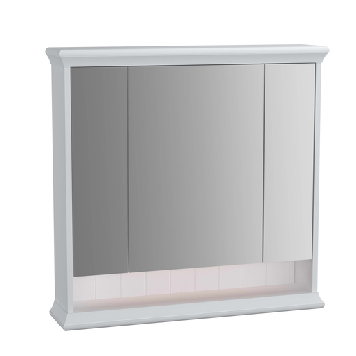 Matt white Valarte Mirror Cabinet - 80cm 62231