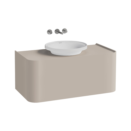 Glora Wall-hung Washbasin Unit – 100 cm, suitable for a countertop bowl