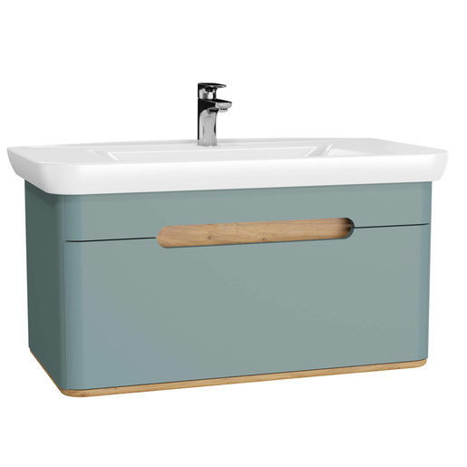 Matte Fiyord Green Sento Washbasin Unit - 100 cm 65875