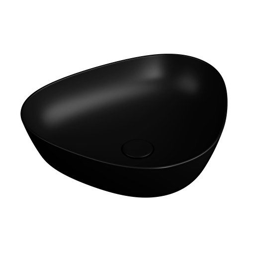 Matte Black Plural Triangular Countertop Bowl 7812B483-0016