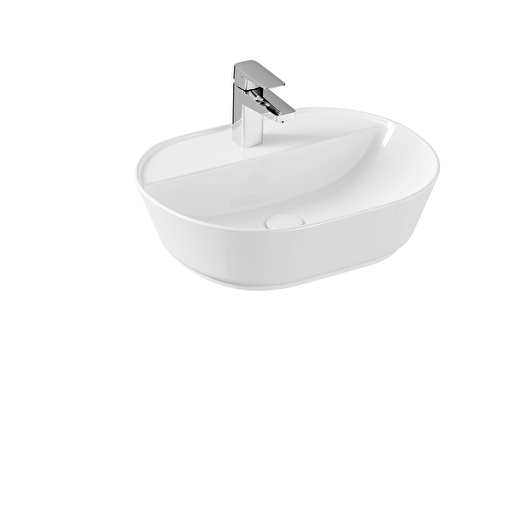 White Geo Oval Washbasin 7428B003-0041