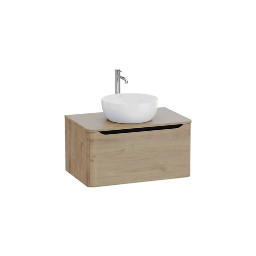 Sareta Round Wall-hung Washbasin Unit – 100 cm, suitable for a countertop bowl