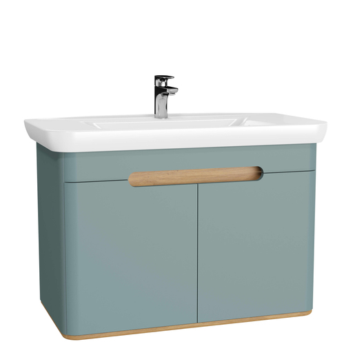 Matte Fiyord Green Sento Washbasin Unit - 100 cm 65872