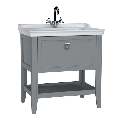 Matte gray Valarte Washbasin Unit - 80cm 62181