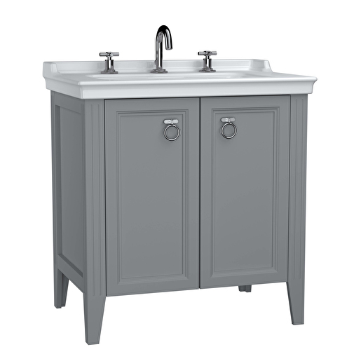 Matte gray Valarte Washbasin Unit - 80cm 62163