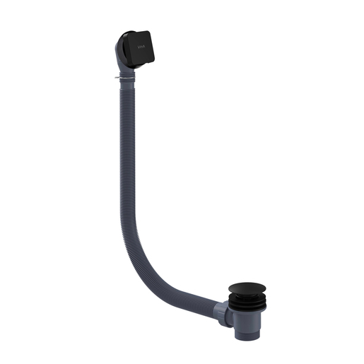 Square click bath waste - Chrome