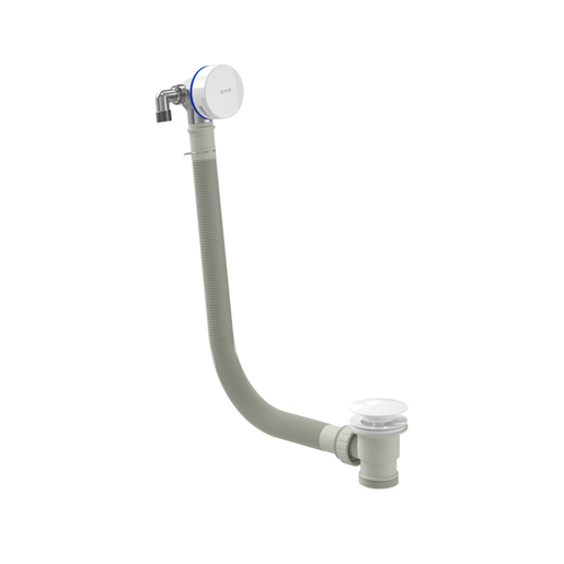 Round exo bath filler - White