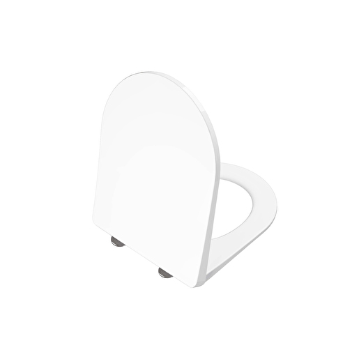 Universal Soft-Closing Toilet Seat, Super Slim - Round