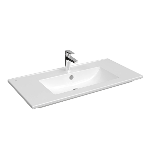 S20 Square Vanity Washbasin, 1TH, 100cm