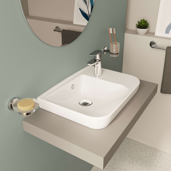 Sento Compact Countertop Washbasin - 50 cm