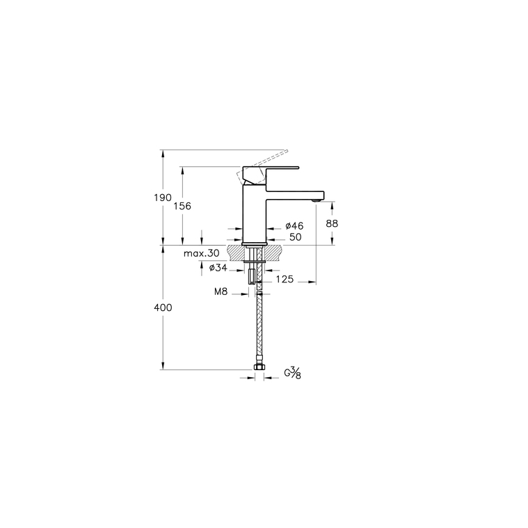 Flo S Lavabo Bataryası Altın  A4193623