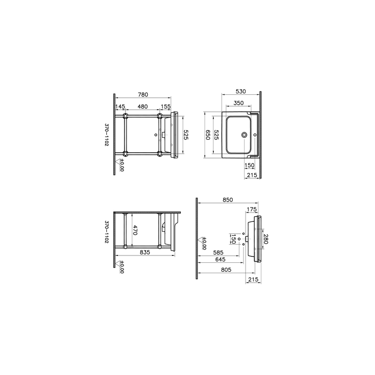 Valarte Plan céramique, 65 cm, blanc brillant Plan céramique, 65 cm, avec un trou central pour robinet, finition blanc brillant Set de douche 3 jets, nickel brossé. Douchette (130 mm diamètre) - Avec 3 jets (Aquamassage, Waterfall, Aquaspray) - Flexible de douche gaine lisse (1 750 mm) - Anti-torsion - G 1/2” - Barre de douche (705 mm) - Avec porte douchette anticalcaire 7801B003-6171