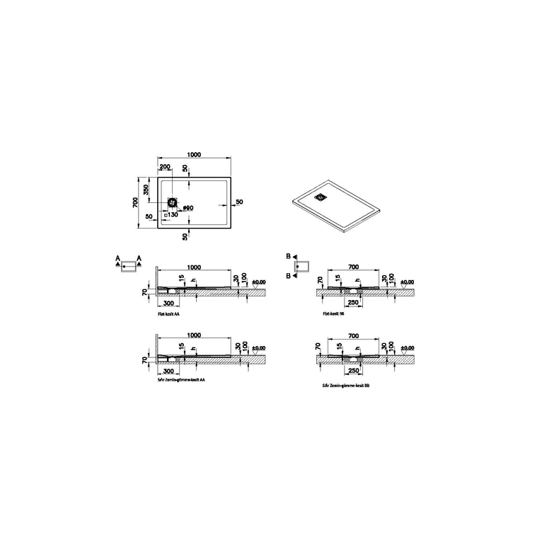 V-Stone 100x70 ,pierre blanc Receveur V-Stone 100x70 Rect. Pierre Blanc Receveur en pierre de synthèse V-Stone 100x70 Rect. Pierre Blanc 59920093000