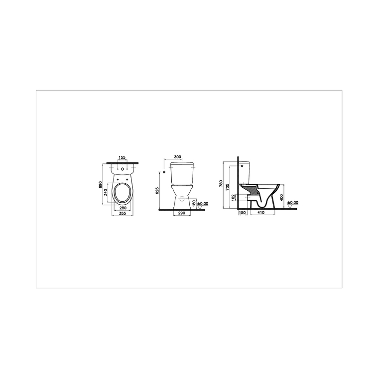 Arkitekt Pack WC à poser avec bride Pack WC Arkitekt, sortie hor., abattant charnières plastique,blanc br. Pack WC Arkitekt, sortie horizontale, abattant charnières plastique remplace 9754B003-7205 NF 9865B003-7205