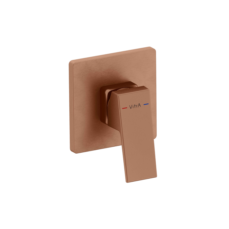 Minimax Square Built-in Bath/ Shower Mixer  Minibox, Mechanic, Brushed Soft Copper A4373324EXP