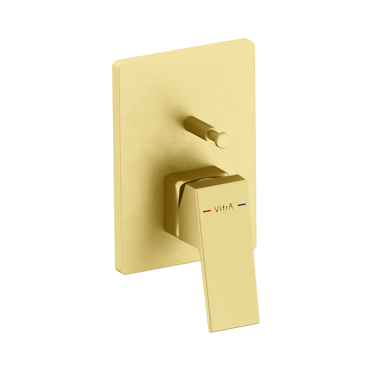 Minimax Square Built-in Bath/ Shower Mixer  Minibox, Mechanic, Brushed Gold A4373225EXP